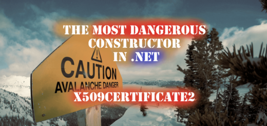 The most dangerous constructor in .NET